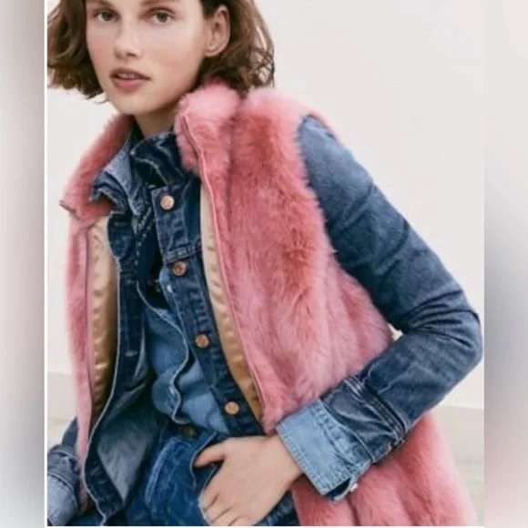 J. CREW FAUX FUR VEST - Picture 7 of 10